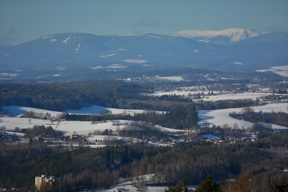 pohled na Krkonoše