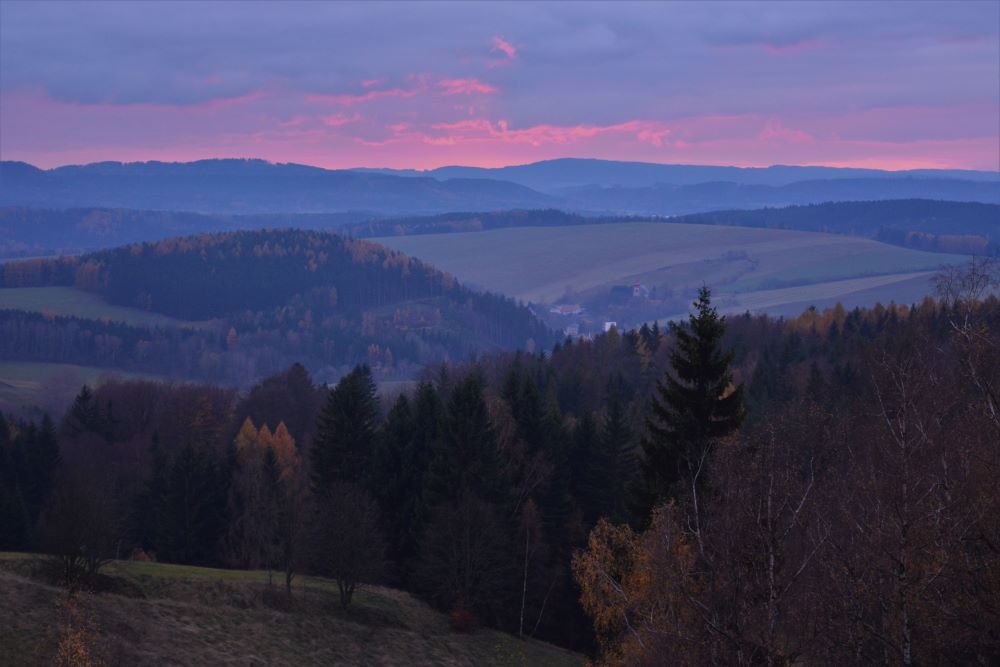 soumrak nad Broumovskem